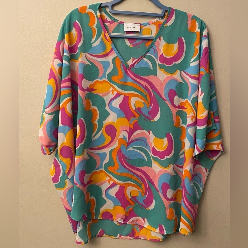 Adrienne Multicolor Abstract blouse